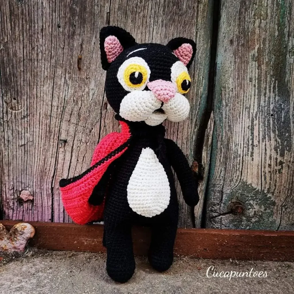 Gato amigurumi de Halloween, Samain el gato negro